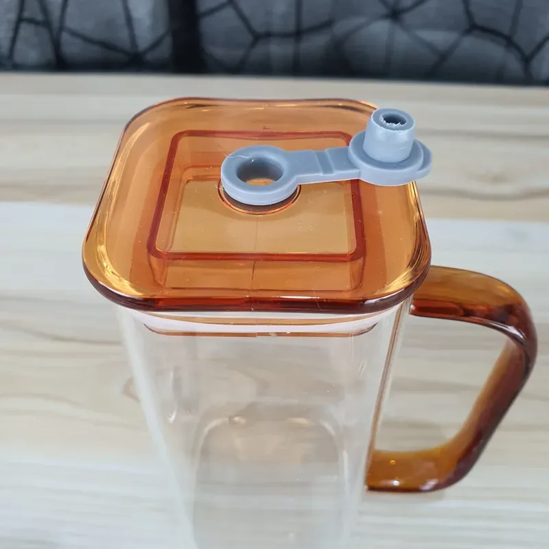1pcs 2 in 1 Square mug With Juice pot 00933