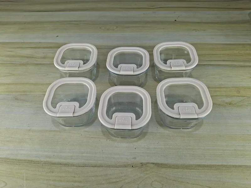 6pcs Oven Proof Bati with silicon lid SE 01794