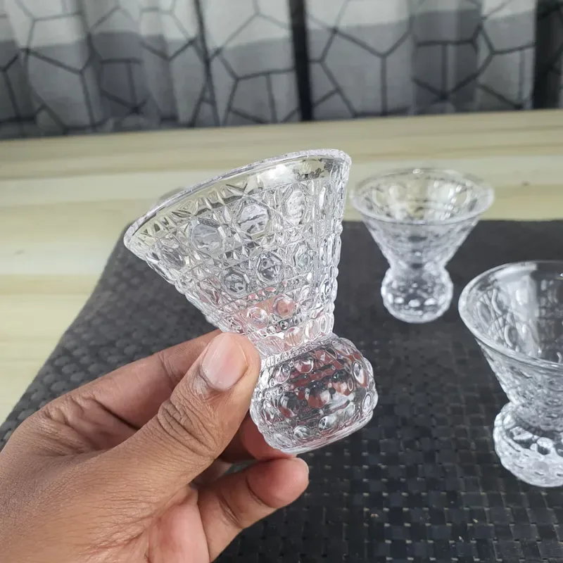 1pcs 50ml Diamond Design Short Glass Set 01858