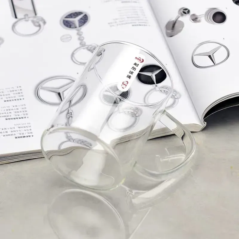 220ml single Borosilicate Glass Coffee Mug 01353