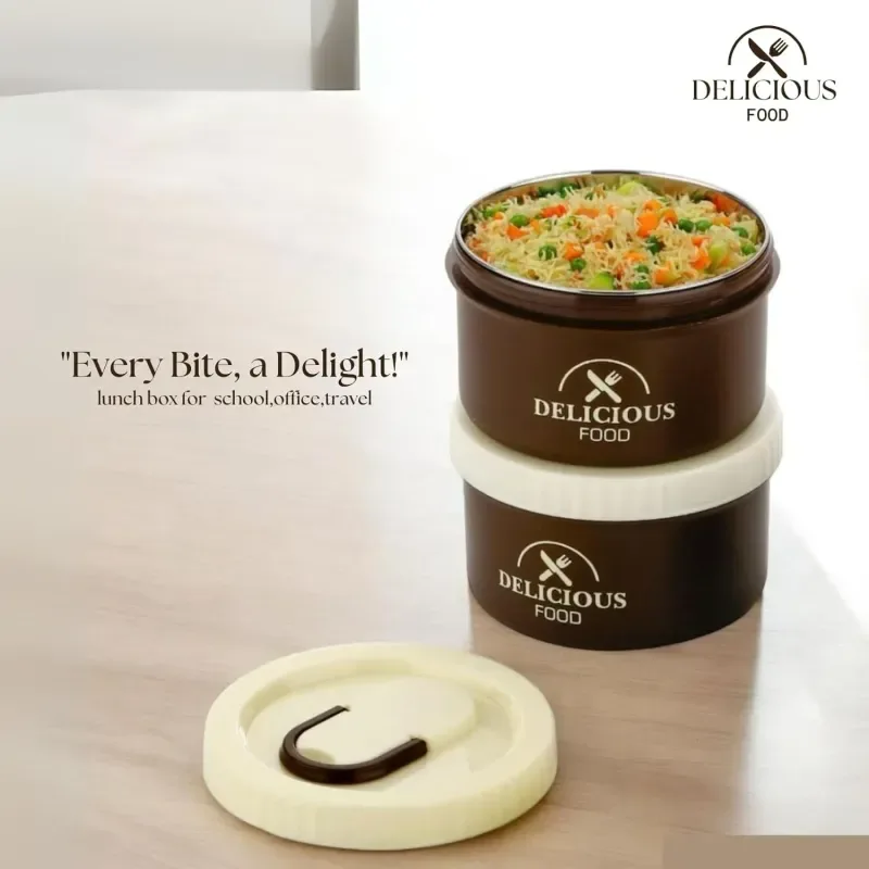 2 Bati Delicious Food Lunch Box 01455