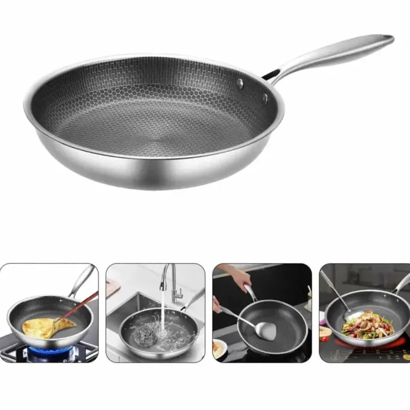 Skb Honeycomb Frypan with Lid 01481
