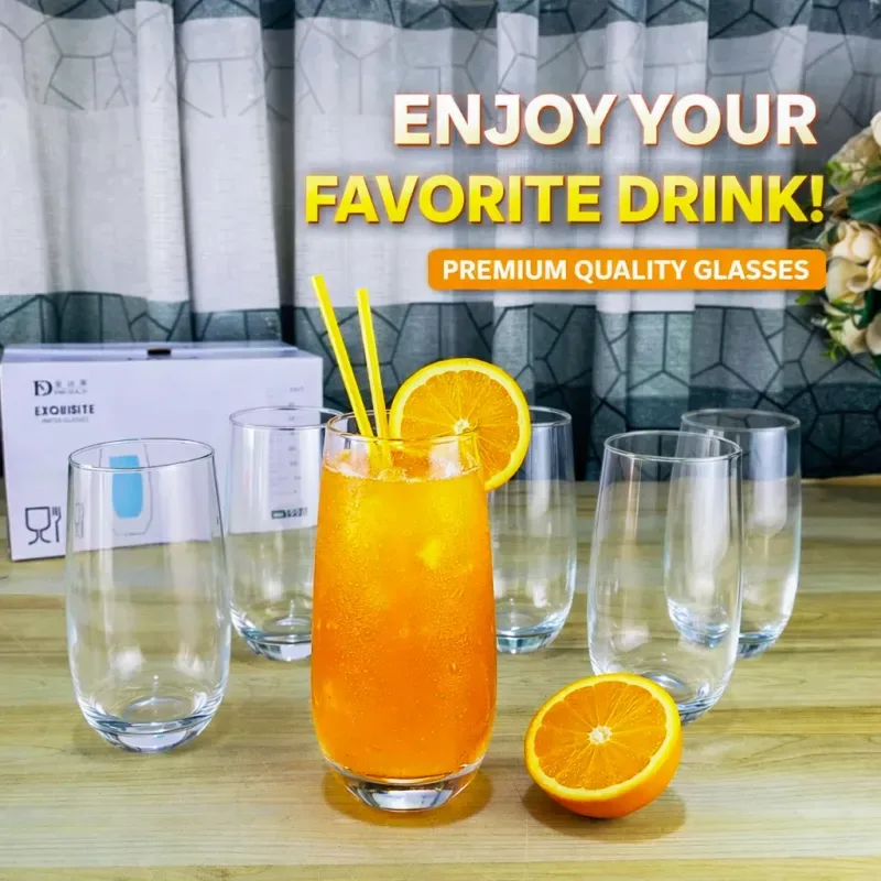 510ml 6 Pcs Transparent Glass 01496