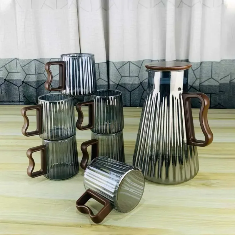 7pcs Crystal Wave Jug Set 01506