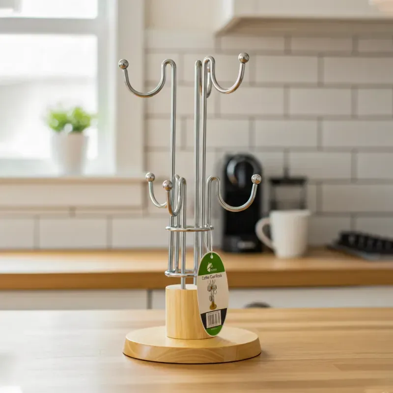 Stainless Steel Mug and Cup Stand 01509