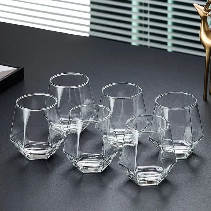 310ml Diamond Cut Short Glass 01529