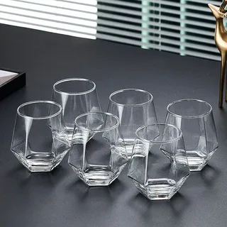 310ml Diamond Cut Short Glass 01529