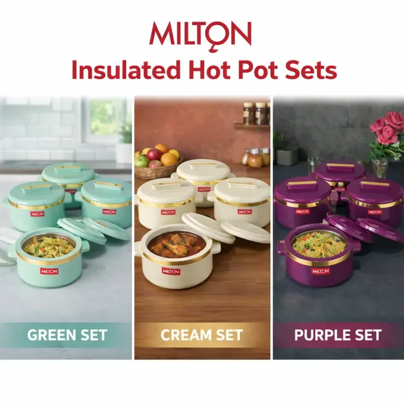 4 Pcs Milton Hot Pot Set (CURVE-4) 00841