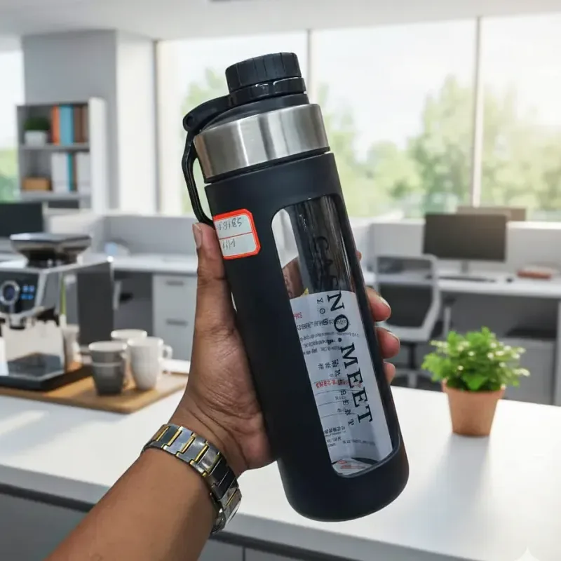 610ml Glass Water Bottle XN3185 01526