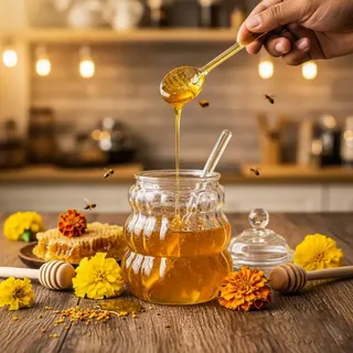 3 Ring Honey Jar 01549