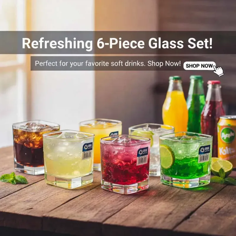 170ml Square Short Glass LXY-4008 01557