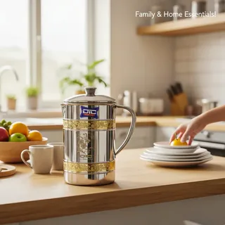 3 Liter Stainless Steel Double [Pitol-Potti] 01571