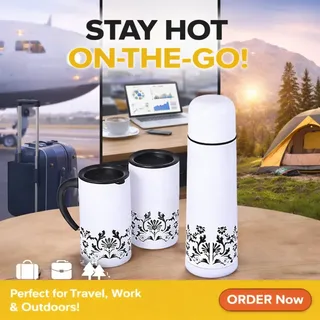 Vaccume Flask With Mug RG171W 01586