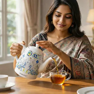 Ceramic Electric Tea Pot 01583