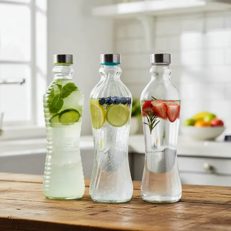 Long Glass Water Bottle JB 00493