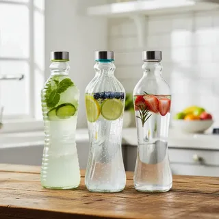 Long Glass Water Bottle JB 00493