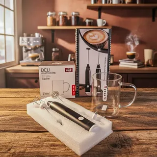 2 in 1 Coffee Mixer & Glass Combo 01603