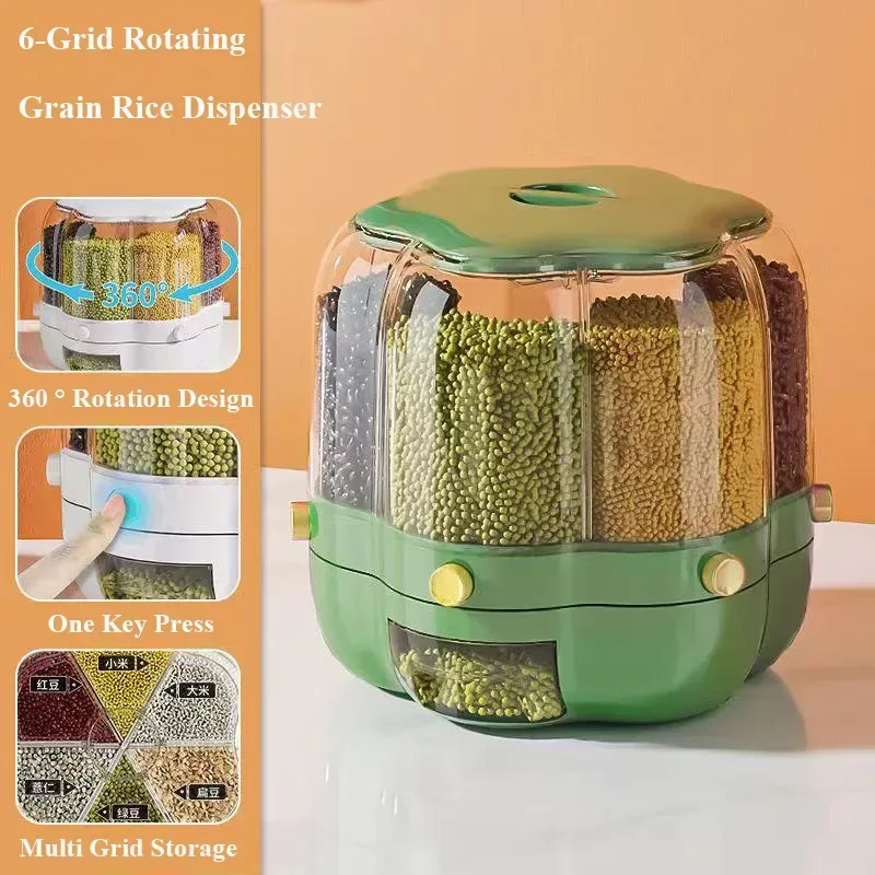 Rotating Rice Barrel 01634