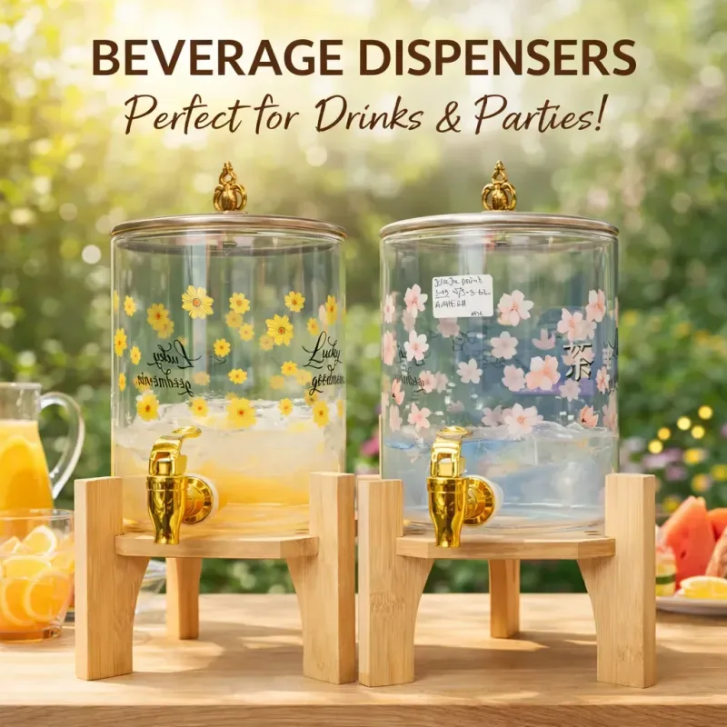 3.6 liter Juice Dispenser Wooden Stand LKY 00916