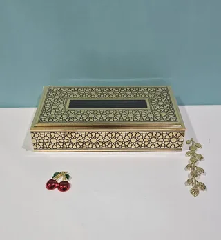 Golden Mosaic Tissue Box 01663