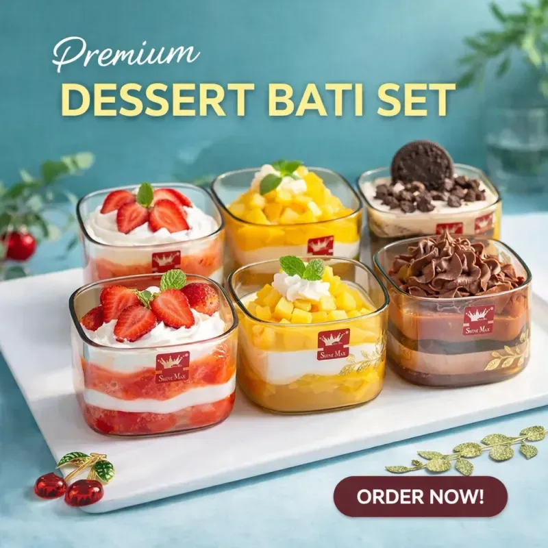 Square Dessert Bati Set 01672
