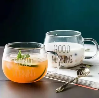 Borosilicate Good Morning Round Mug 01446