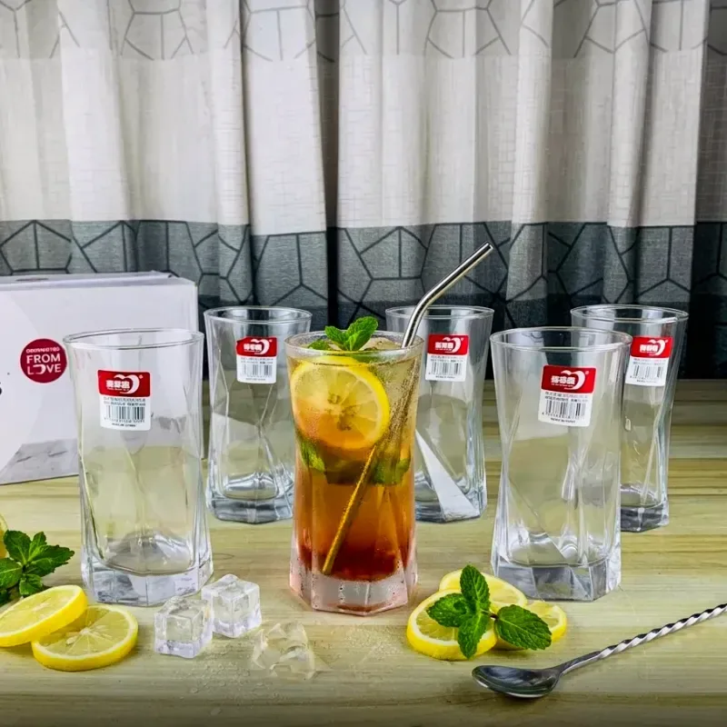 325ml Diamond Cut Tumblers Glass Set 01684