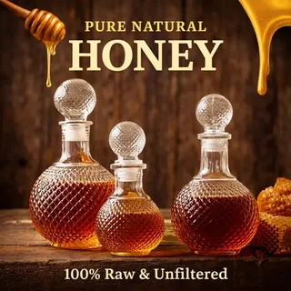 Round Honey Jar HE 00022