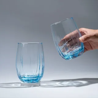 Turkey Blue Water Glass 01714