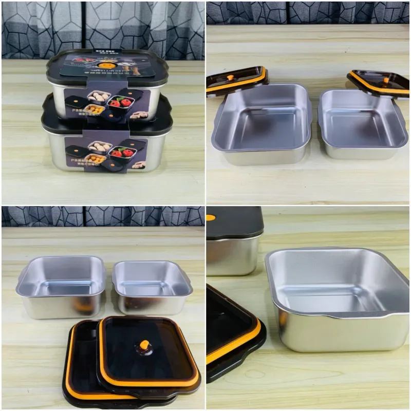 SS. Square Food Container Box 01722