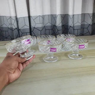 Gold Rim Ice Cup Set AB155 SE 01736