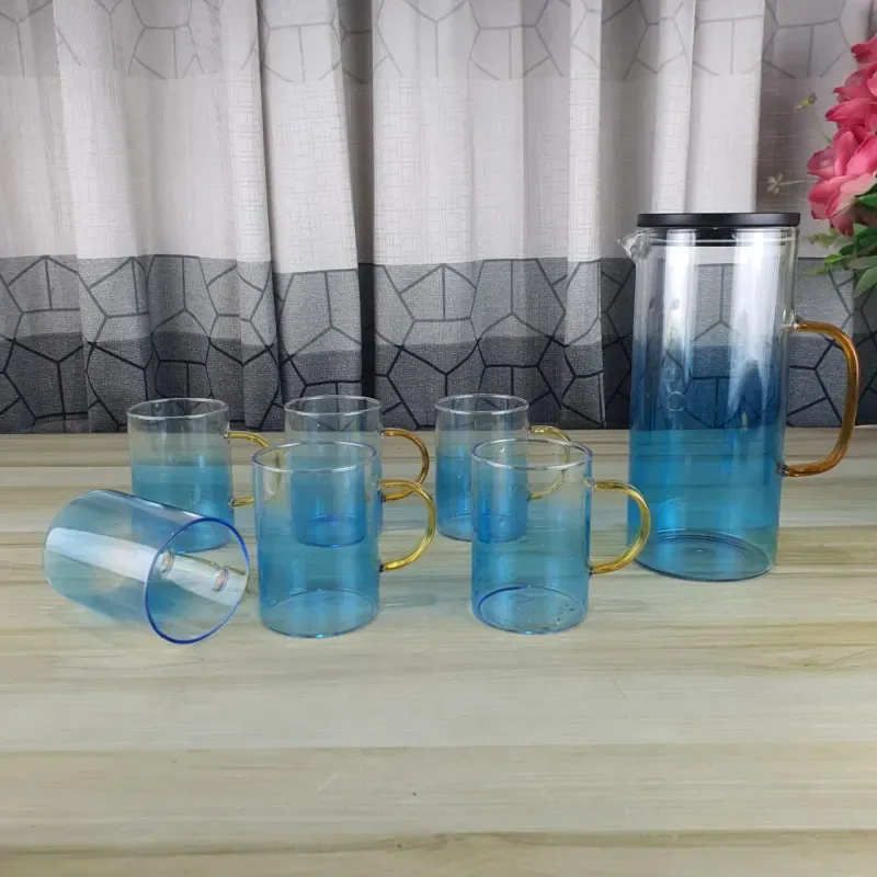 7pcs Blue Jug Set HDV - (ABZ1-1B) 01742