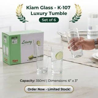 6pcs Water Glass (KIAM K-107) 01773
