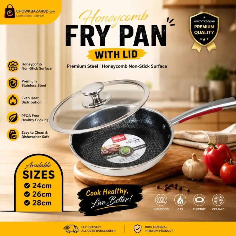 Honeycomb One Handle Frypan 00666
