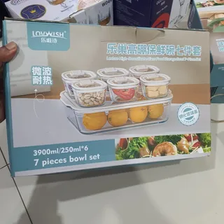 7pcs Oven Proof Bati with silicon lid SE 01794