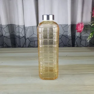 1 Liter Classic Gird Glass Water Bottle 01795