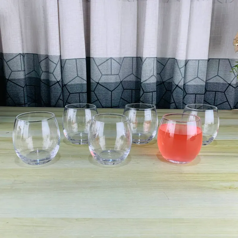 290ml Crystal Round Short Glass Set 01812