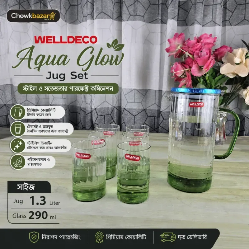 Green Glow Jug Set (WPJ18) 01827