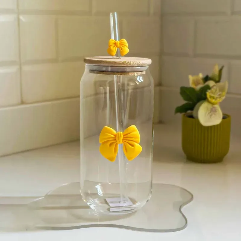 Can Shape pokkie Degine Juice Pot with Straw 01843