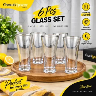 300ml 6pcs Juice Glass (OLILA W26) 01853