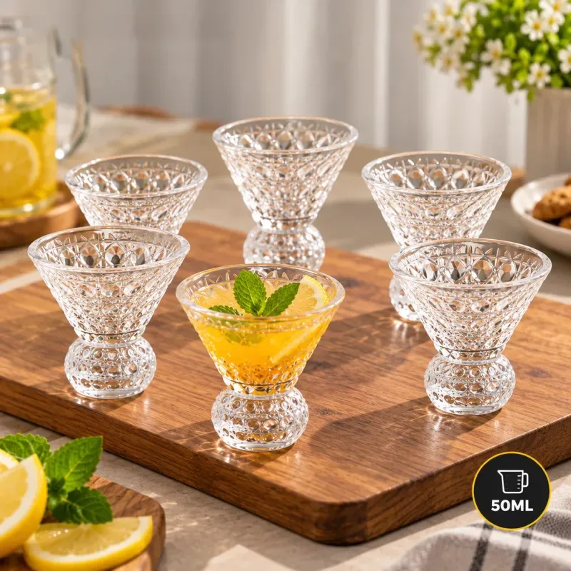 50ml Diamond Design Short Glass Set 01858