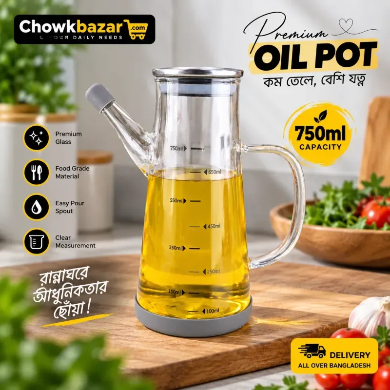 750ml Glass Oilpot 01860