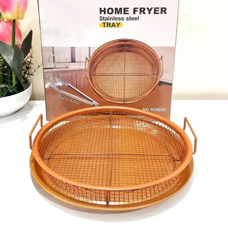Round Copper Crisper Tray 01861