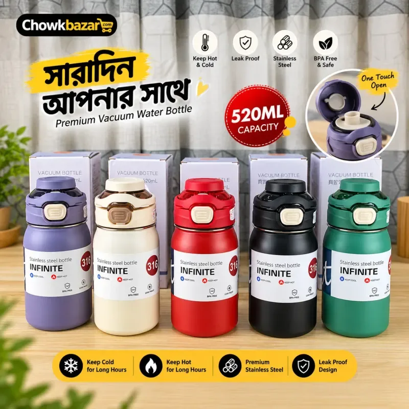INFINITE 520ML Thermal Water Bottle (Model-ZX-164) 01869