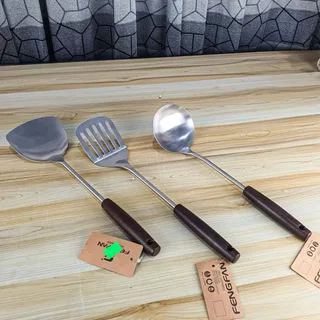 3pcs Wooden Handle Spoon Set MSM 01102