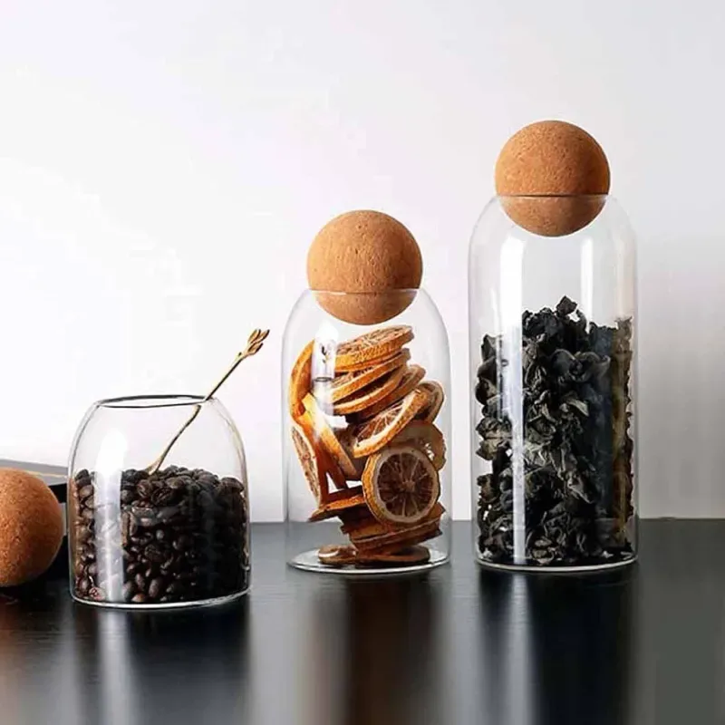 3pcs Food Storage Tank Ball Lid Jar 01101