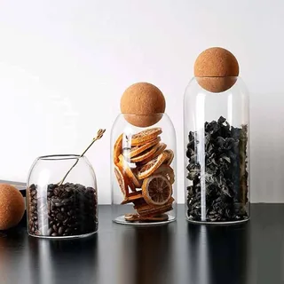 3pcs Food Storage Tank Ball Lid Jar 01101