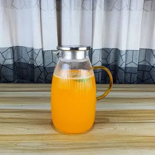 1800ml Glass Water Jug Staip 01107