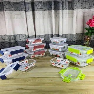 3pcs Rectangular Airtight Bati Set 01344