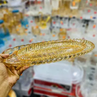 2pcs Glass Kabab Serving Dish 01198